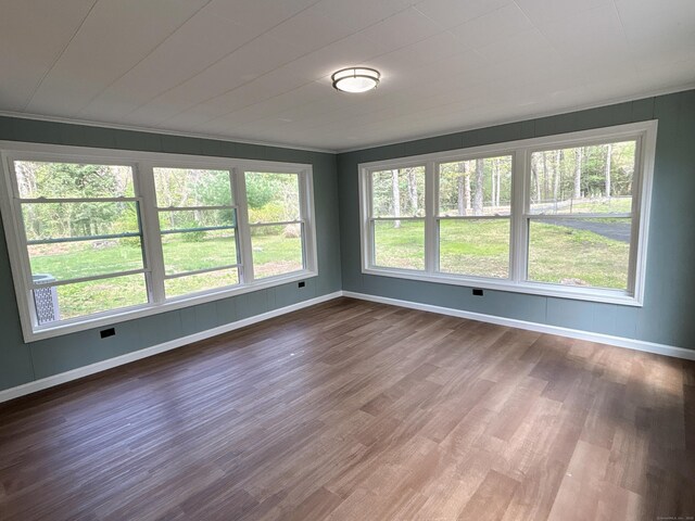 2125 Shepard Ave, Hamden, CT 06518 - empty room featuring dark wood-style floors and baseboards