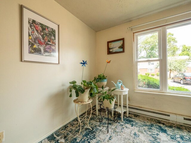 466 Middeltown Ave Unit 17, New Haven, CT 06513 - dining room featuring healthy amount of natural light and a textured ceiling