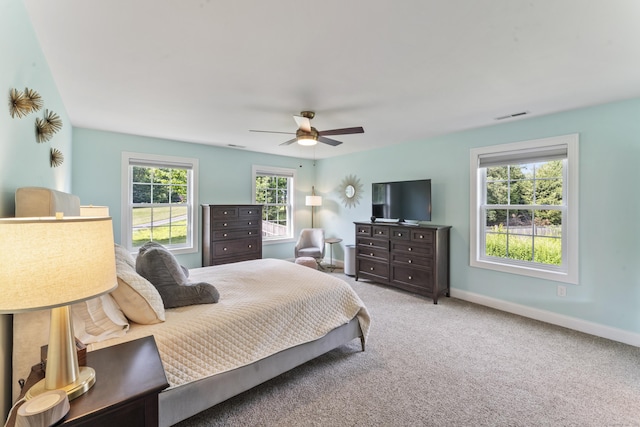 233 Ichabod Rd, Southbury, CT 06488 - bedroom with carpet floors and a ceiling fan