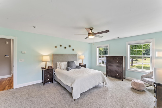 233 Ichabod Rd, Southbury, CT 06488 - carpeted bedroom with baseboards and a ceiling fan
