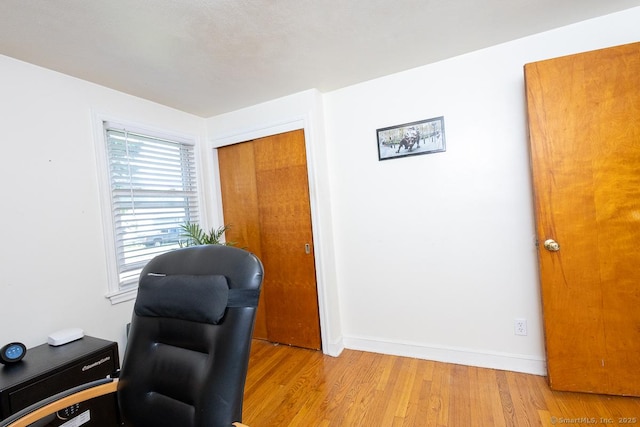 136 Chatham St, Hartford, CT 06112 - office area featuring light wood-type flooring and baseboards