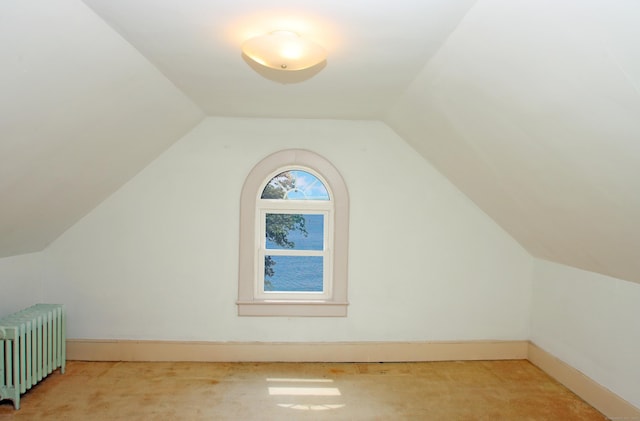 1 Best View Rd, Waterford, CT 06375 - bonus room with radiator heating unit, carpet floors, and lofted ceiling