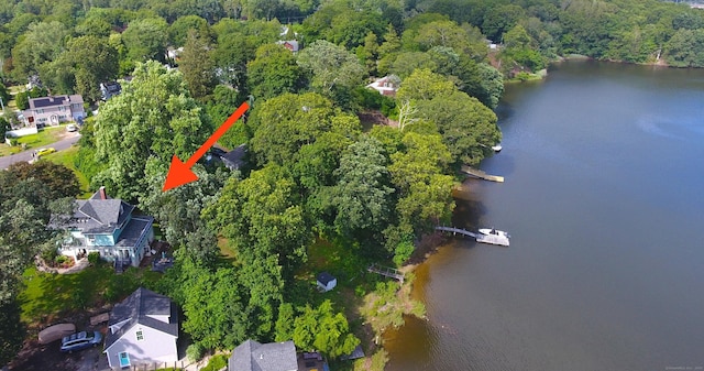 1 Best View Rd, Waterford, CT 06375 - aerial view of property's location featuring a nearby body of water and a heavily wooded area