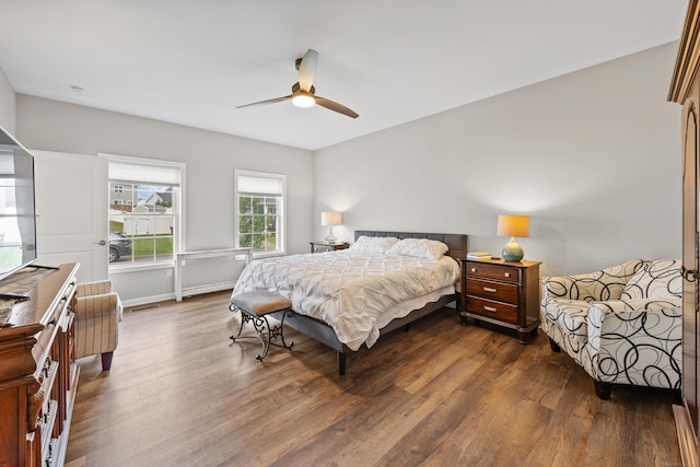 31 Old Oak Ct, Southington, CT 06489 - bedroom with dark wood-type flooring and ceiling fan