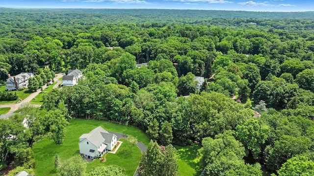 28 Pin Oak Ct, Westport, CT 06880 - bird's eye view of a heavily wooded area