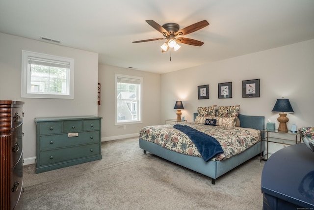 21 Hendricks Ln, Simsbury, CT 06070 - carpeted bedroom featuring baseboards and a ceiling fan