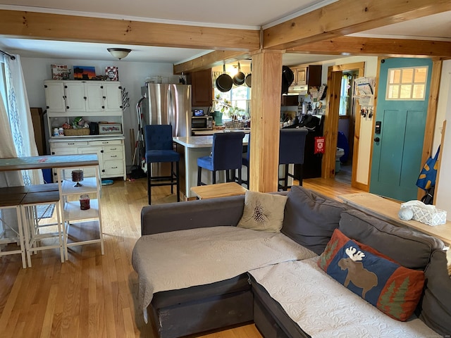 28 Union St, Plymouth, CT 06786 - living area featuring light wood finished floors