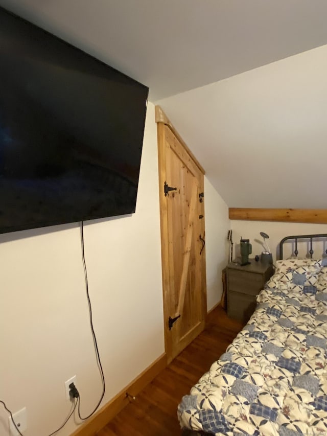 28 Union St, Plymouth, CT 06786 - bedroom featuring dark wood-type flooring and vaulted ceiling