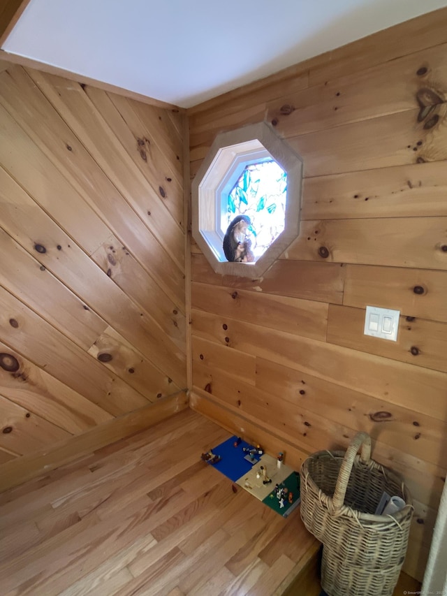 28 Union St, Plymouth, CT 06786 - detailed view of wood finished floors and wood walls