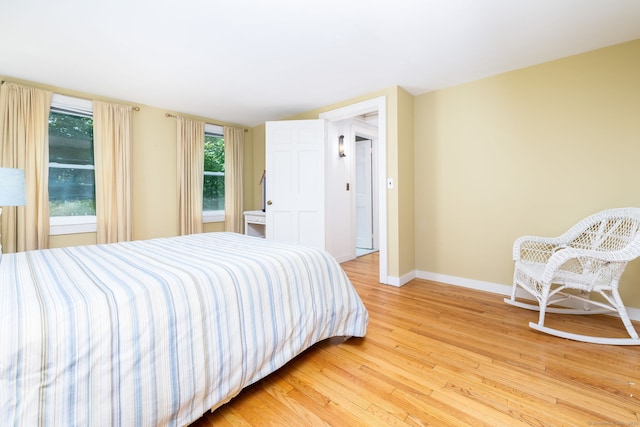 101 Tallmadge Ln, Litchfield, CT 06759 - bedroom with light wood-style flooring and baseboards