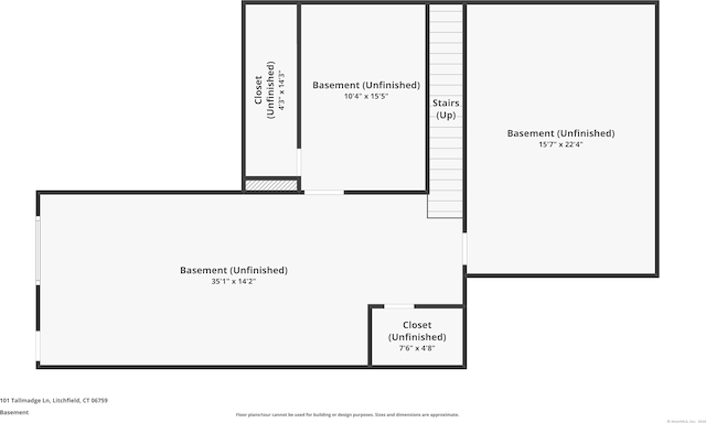 101 Tallmadge Ln, Litchfield, CT 06759 - view of room layout