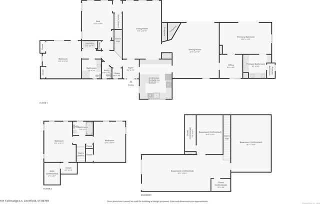 101 Tallmadge Ln, Litchfield, CT 06759 - view of home floor plan