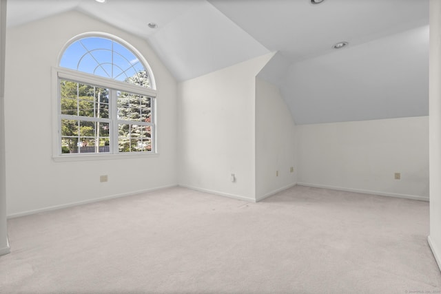 50 Middlebrooks Ave, Trumbull, CT 06611 - additional living space with lofted ceiling and carpet floors