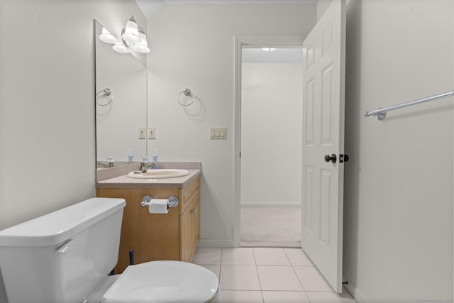 50 Middlebrooks Ave, Trumbull, CT 06611 - half bath featuring vanity and tile patterned flooring