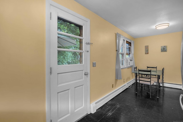 34 Fleming Ct, Groton, CT 06340 - foyer with a baseboard heating unit and cooling unit