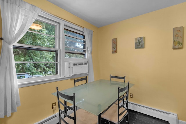 34 Fleming Ct, Groton, CT 06340 - dining room with baseboard heating and cooling unit