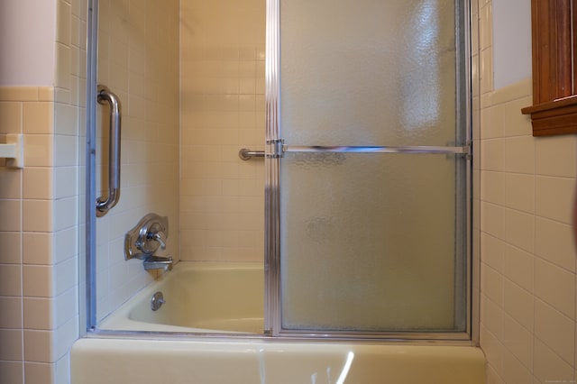 198 N Timber Ln, Cheshire, CT 06410 - bathroom featuring bath / shower combo with glass door