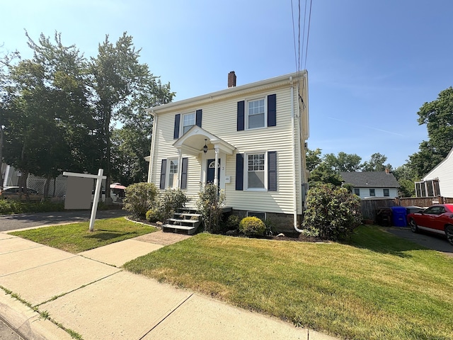 3 Mountain View Ave, Enfield, CT 06082 - view of front of property with a chimney
