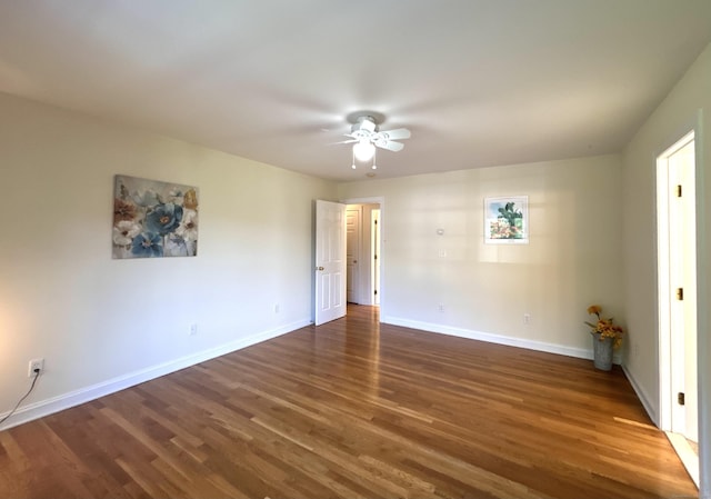 41 Calloway Dr, Milford, CT 06461 - spare room featuring ceiling fan and wood finished floors