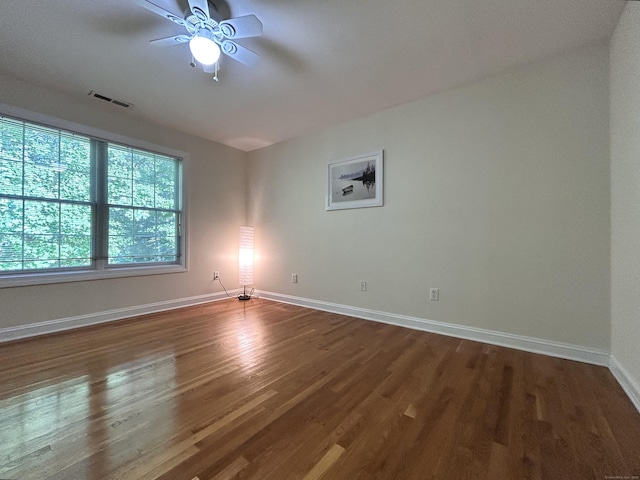 41 Calloway Dr, Milford, CT 06461 - unfurnished room featuring a ceiling fan and wood finished floors