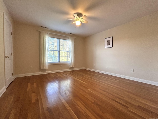 41 Calloway Dr, Milford, CT 06461 - spare room featuring a ceiling fan and wood finished floors