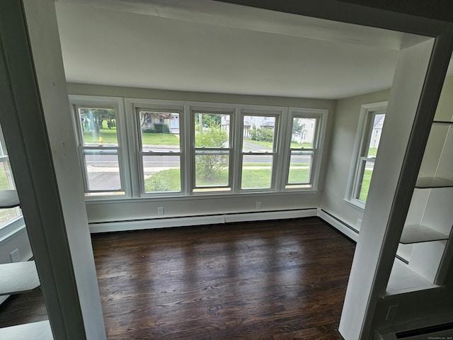 24 Lake Ave, Danbury, CT 06810 - unfurnished sunroom with french doors and a baseboard heating unit