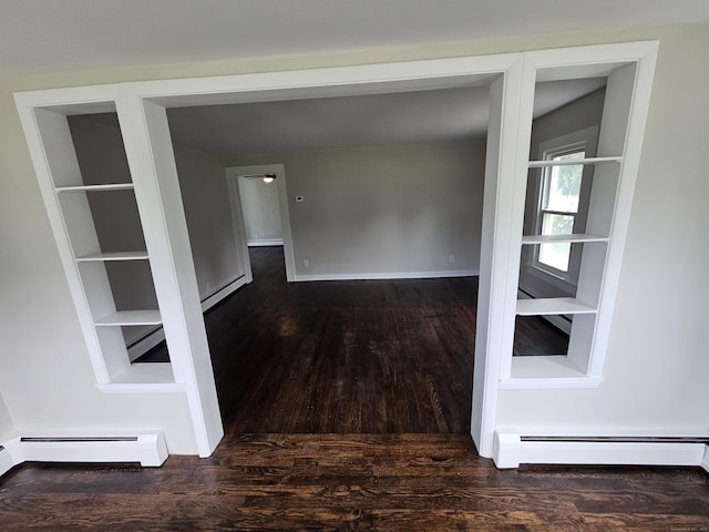 24 Lake Ave, Danbury, CT 06810 - spare room with wood finished floors, baseboard heating, and a baseboard radiator