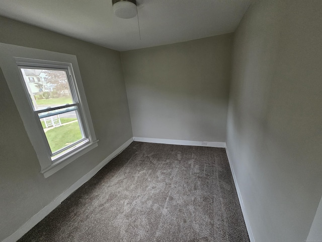 24 Lake Ave, Danbury, CT 06810 - unfurnished room featuring dark colored carpet and ceiling fan