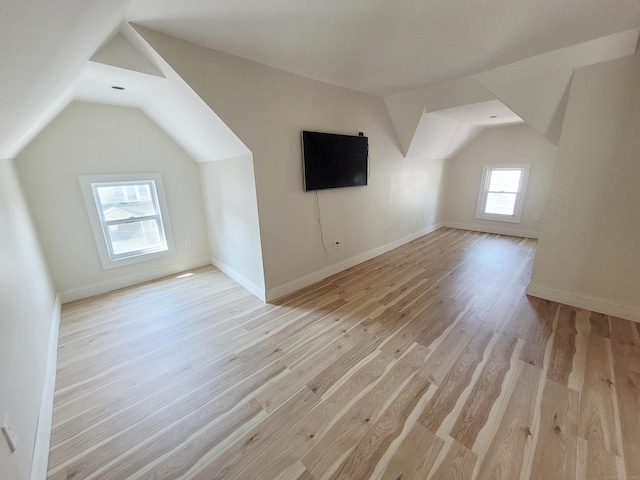 21 Arch St, Waterbury, CT 06710 - additional living space with lofted ceiling and light wood finished floors