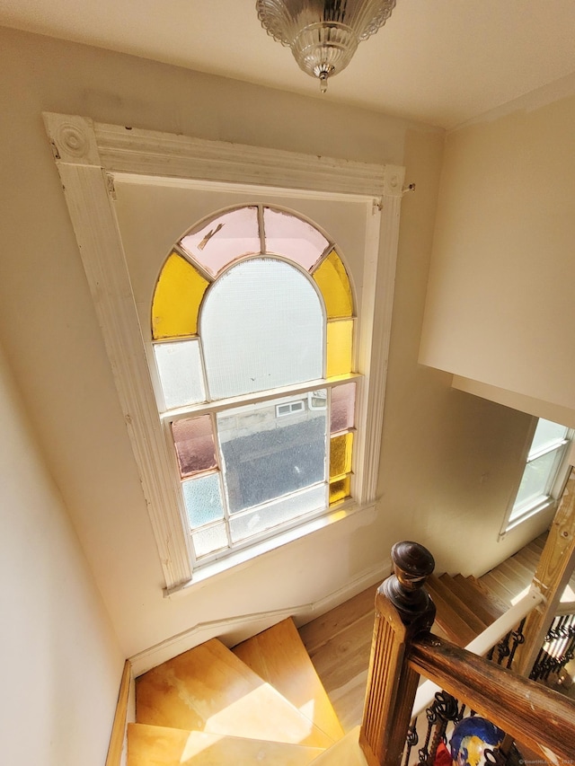 21 Arch St, Waterbury, CT 06710 - detailed view of wood finished floors and baseboards