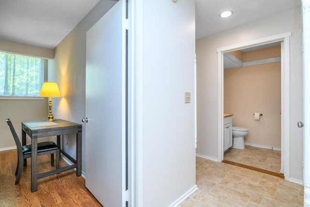 291 Heritage Vlg Unit C, Southbury, CT 06488 - hallway with baseboards