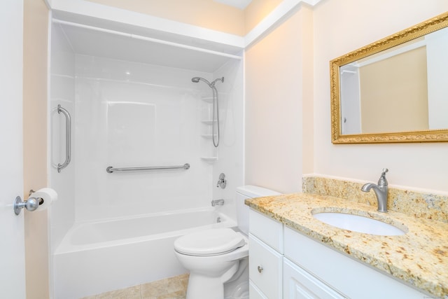 291 Heritage Vlg Unit C, Southbury, CT 06488 - bathroom featuring vanity, shower / washtub combination, and tile patterned flooring