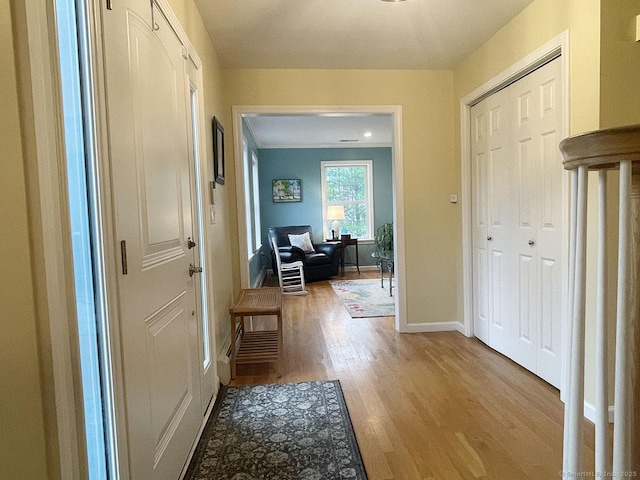 1040 Purchase Brook Rd, Southbury, CT 06488 - corridor with light wood-style floors and baseboards