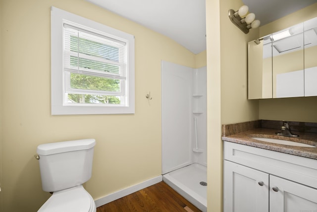 47 Park Ave, Enfield, CT 06002 - full bath with vanity, wood finished floors, and a shower