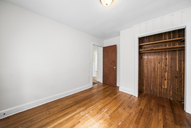47 Park Ave, Enfield, CT 06002 - unfurnished bedroom with a closet and wood finished floors