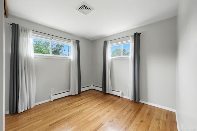 24 Westerly Dr, Enfield, CT 06082 - unfurnished room featuring a baseboard radiator and light wood-style flooring