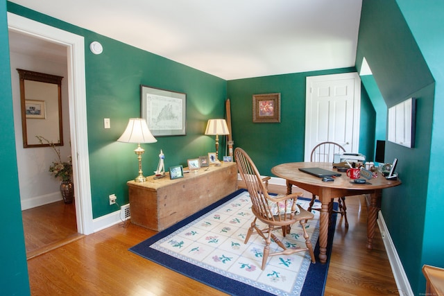 23 Mountain View Dr, West Hartford, CT 06117 - dining space featuring wood finished floors and baseboards