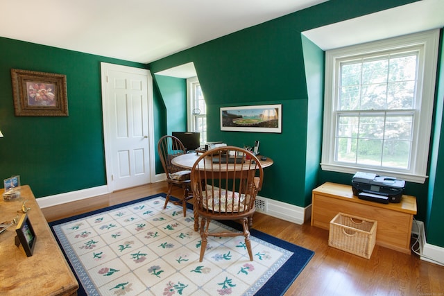 23 Mountain View Dr, West Hartford, CT 06117 - office area featuring plenty of natural light and wood finished floors