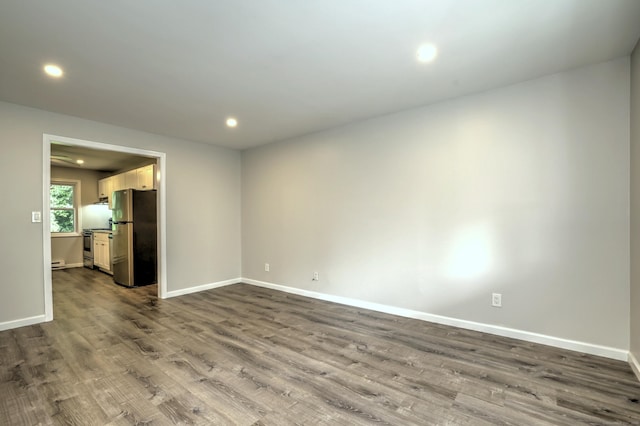 56 Wakelee Avenue Ext Unit 12, Shelton, CT 06484 - unfurnished room featuring recessed lighting and dark wood-type flooring