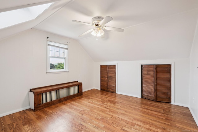 9 Fairfield Ave, Danbury, CT 06810 - bonus room with light wood-style flooring, lofted ceiling, and ceiling fan