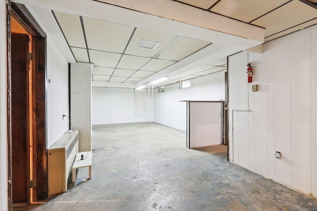 9 Fairfield Ave, Danbury, CT 06810 - finished basement with a paneled ceiling