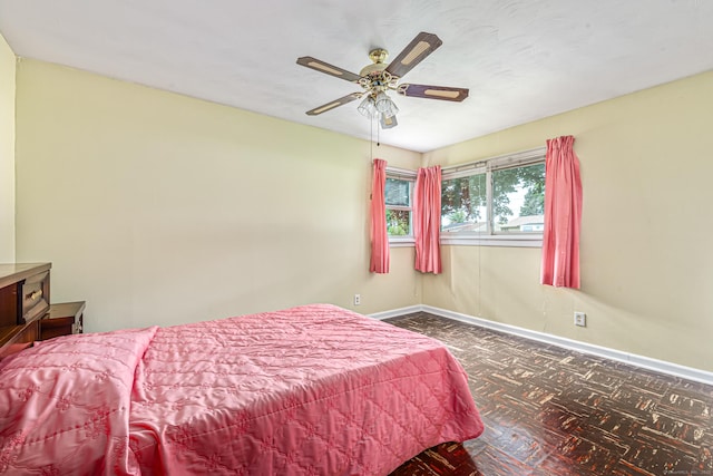 7 Weymouth Dr, Enfield, CT 06082 - bedroom with baseboards and a ceiling fan
