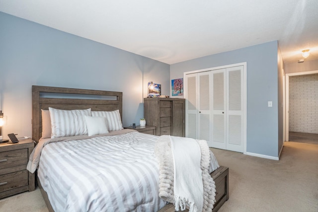 506 Twin Circle Dr Unit 506, South Windsor, CT 06074 - carpeted bedroom featuring a closet and baseboards