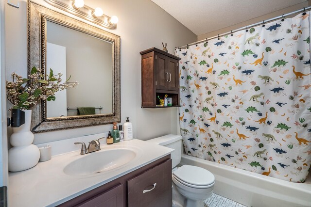 506 Twin Circle Dr Unit 506, South Windsor, CT 06074 - bathroom with vanity, shower / bath combination with curtain, and tile patterned flooring