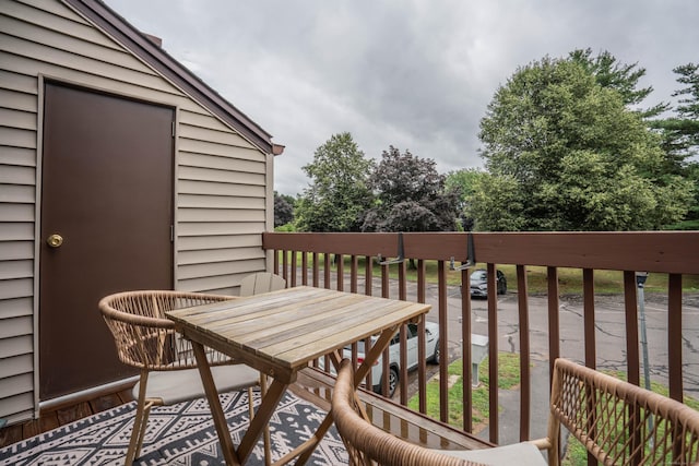 506 Twin Circle Dr Unit 506, South Windsor, CT 06074 - wooden deck featuring outdoor dining area
