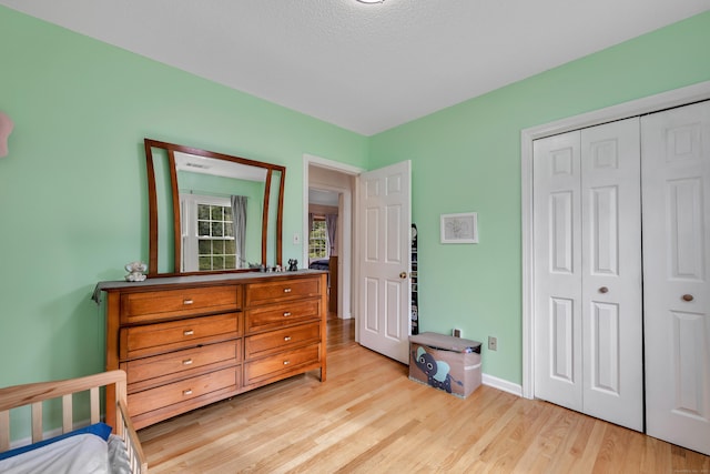 114 Tiffany Ln, Bristol, CT 06010 - bedroom with light wood finished floors and a closet