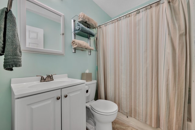 114 Tiffany Ln, Bristol, CT 06010 - bathroom with vanity, curtained shower, and tile patterned floors