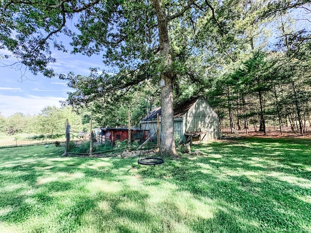 64 Spaulding Rd, Plainfield, CT 06374 - view of grassy yard with an outbuilding and a barn