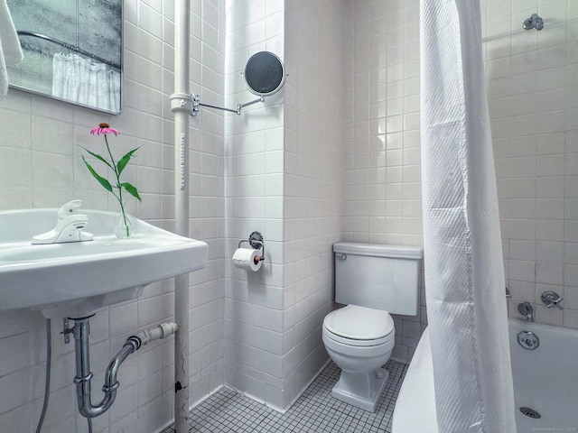 240 Main St, Salisbury, CT 06068 - bathroom featuring tile walls and tile patterned flooring