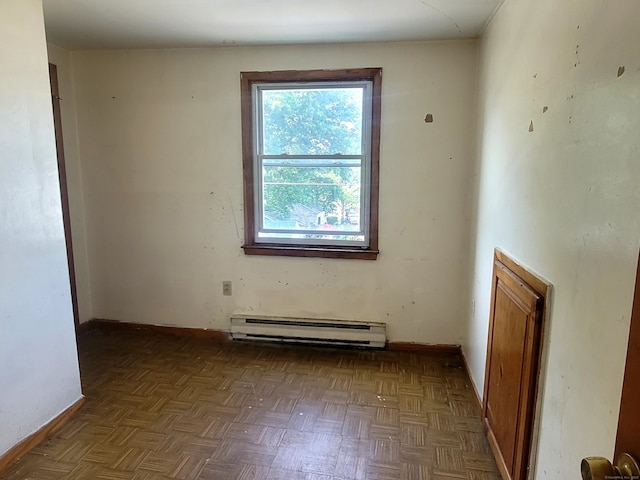 173 Fairview Ave, Bridgeport, CT 06606 - empty room with baseboard heating and baseboards